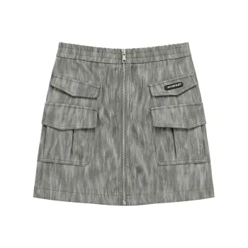 NO ONE ELSE Casual Short Skirts Women's Gray
