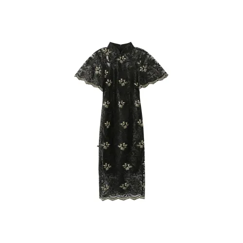 JINYE ORIENTAL Cheongsam Women's Black