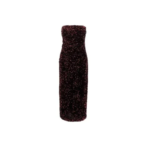 BE PLAIN Sleeveless Dress Women's Burgundy