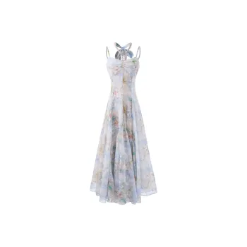 Blovelan Slip Dress Women's Water Wave Blue