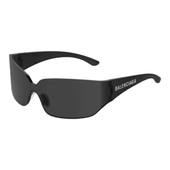 Balenciaga Nylon Injection Molded Polyamide Irregular Shape Sunglasses Women's Black