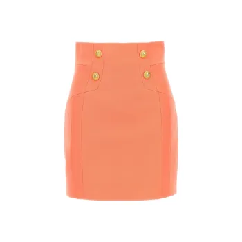 BALMAIN Casual Short Skirts Women's Pink