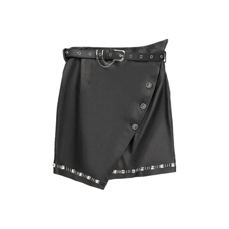 BOY BY BOY Casual Short Skirts Women's Black-0