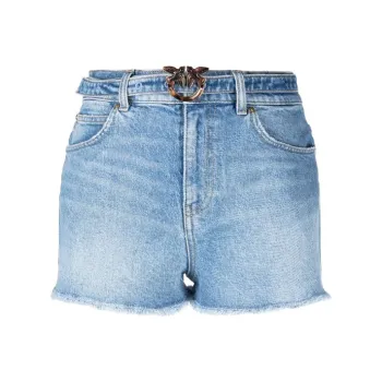 PINKO Faded Denim Shorts