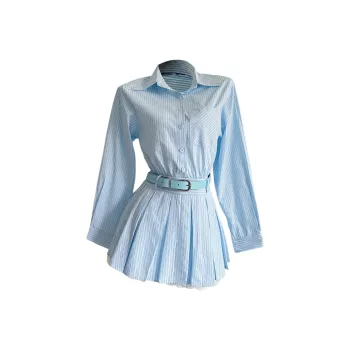 PLANE DRIFT Long Sleeved Dress Women's Blue