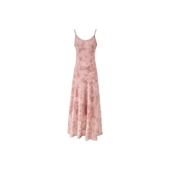 PAZZO Slip Dress Women's Gray Pink Tone