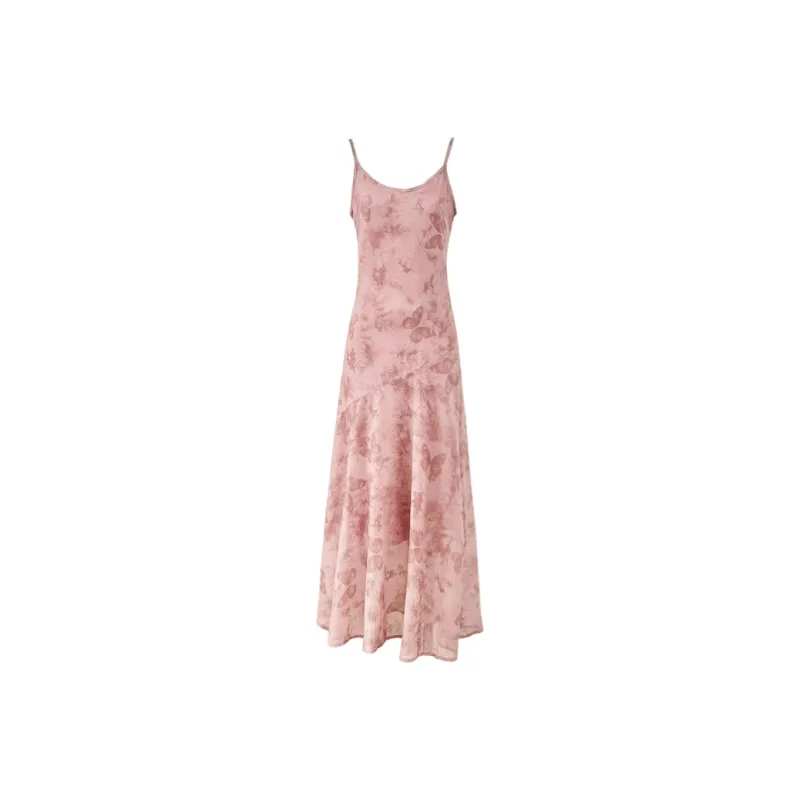 PAZZO Slip Dress Women's Gray Pink Tone-0