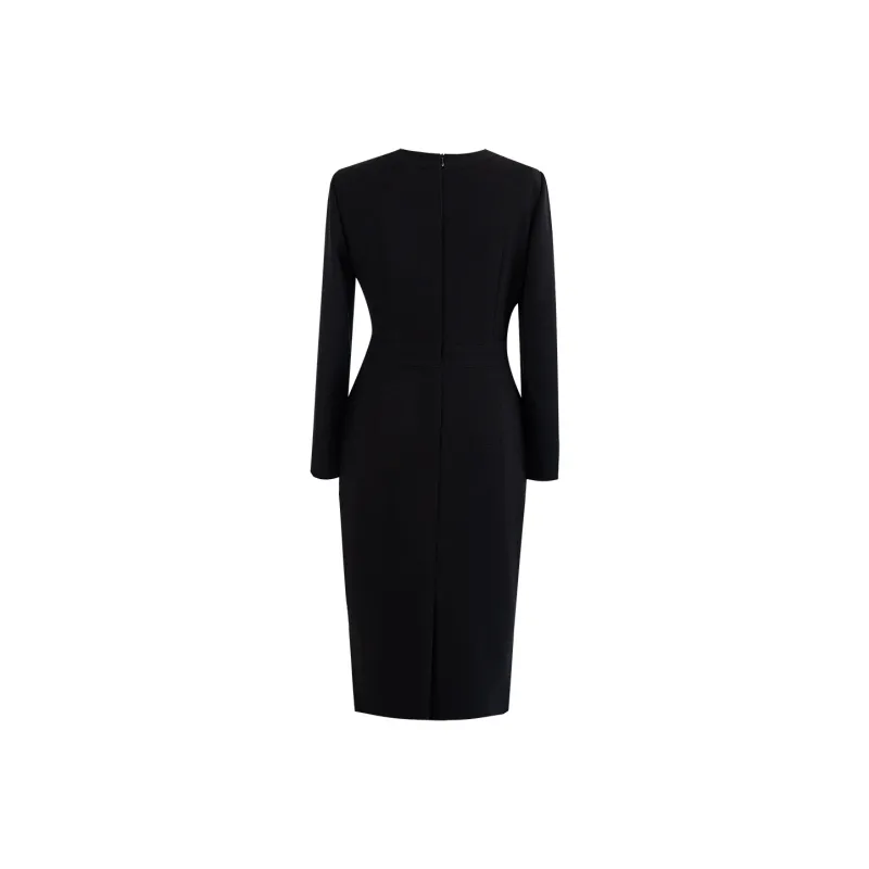ROEYSHOUSE Long Sleeved Dresses Women's Black-1