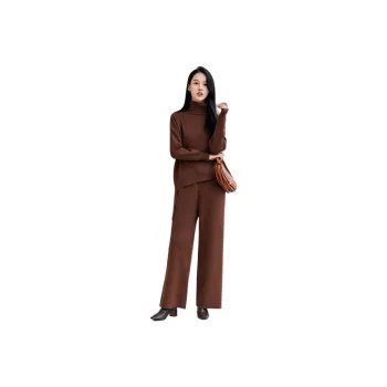 BBLLUUEE Casual Suit Women's Coffee