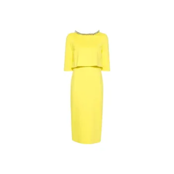 Dorothee Schumacher Layered Gem-embellished Midi Dress