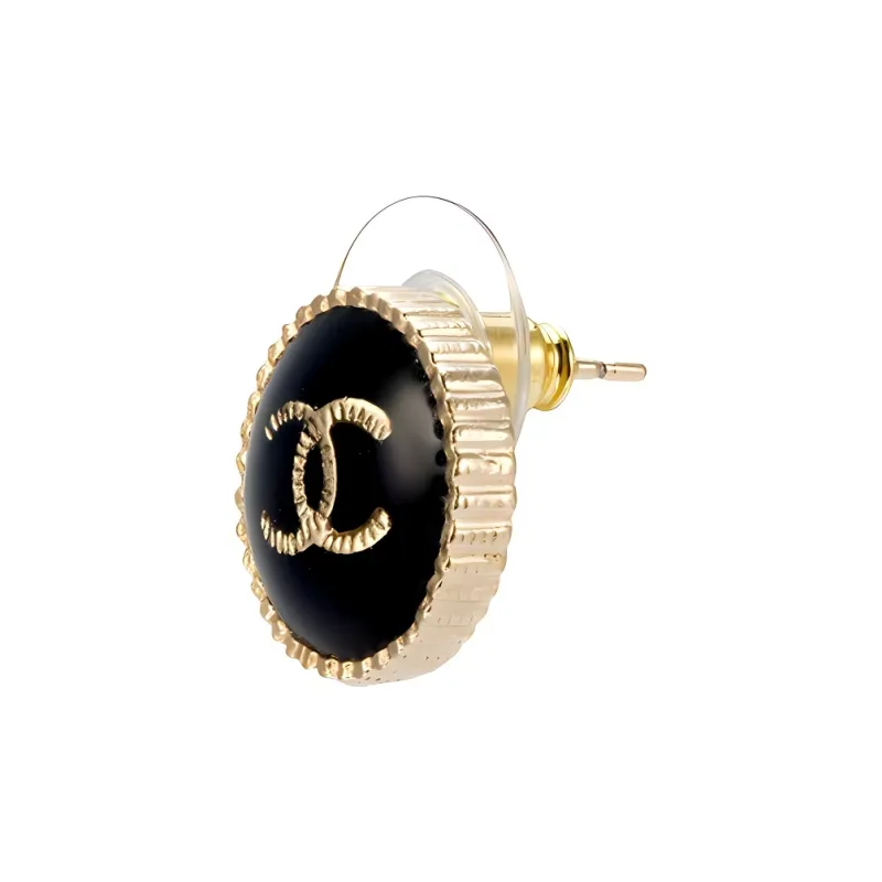 CHANEL 2000s CC logo Earrings-1