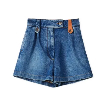 LOEWE Denim Shorts Women's Blue