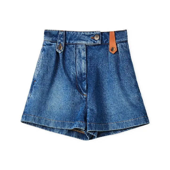 LOEWE Denim Shorts Women's Blue-0