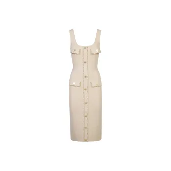 Elisabetta Franchi Chain-detail Midi Dress