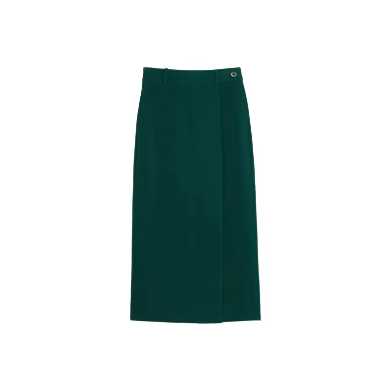 St. John Stretch-cady Midi Skirt-0