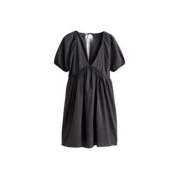 H&M Short Sleeved Dress Women's Dark Gray