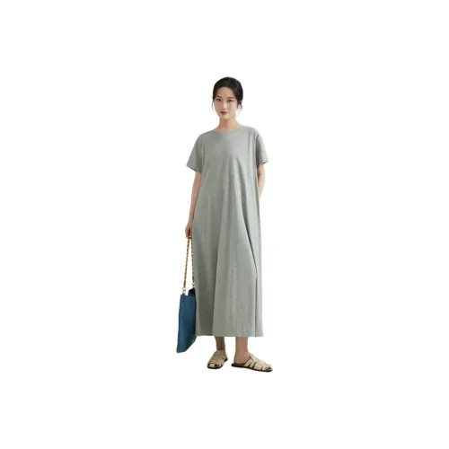TFAT Short-Sleeved Dresses Women's Gray