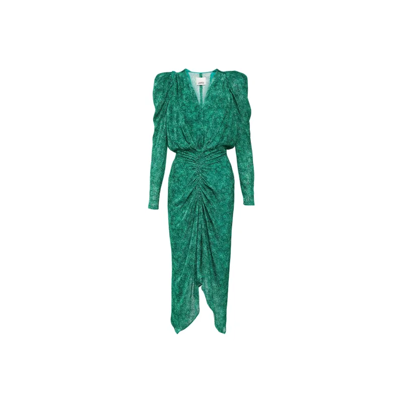 ISABEL MARANT Long-Sleeved Dresses Women's Emerald Green-0