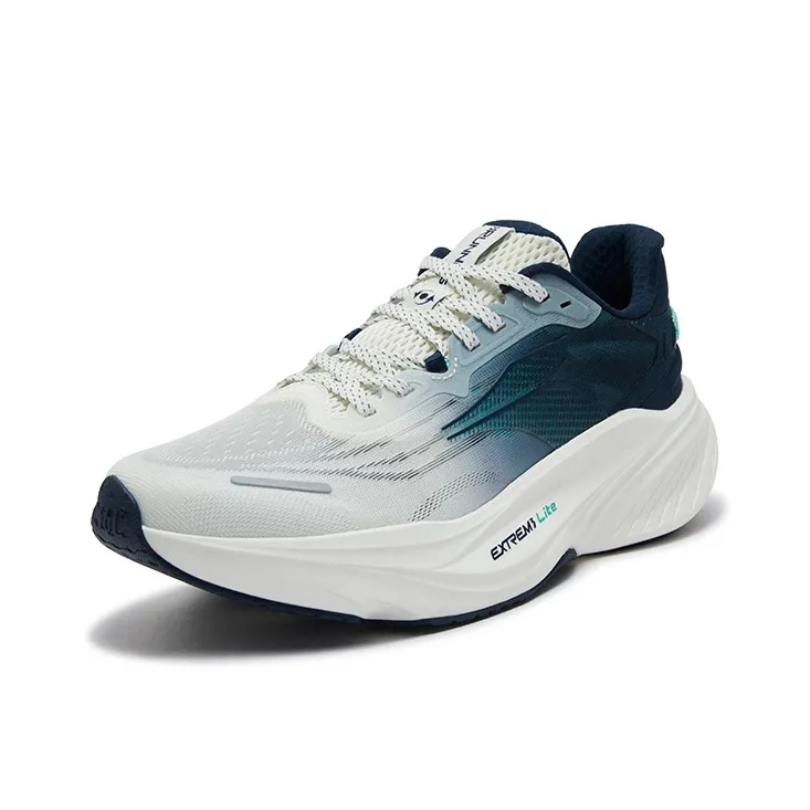 361° Abrasion Resistant Breathable Rebound Low Top Casual Running Shoes Men's Oil Ink Blue-1