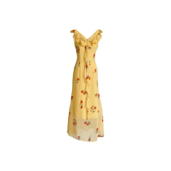 PLANE DRIFT Slip Dress Women's Yellow