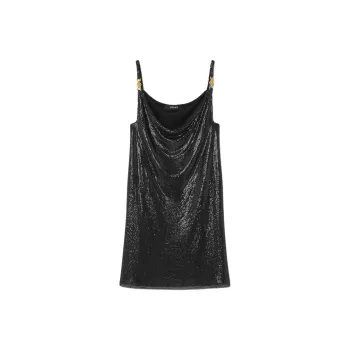 VERSACE Metal Mesh Mini Dress