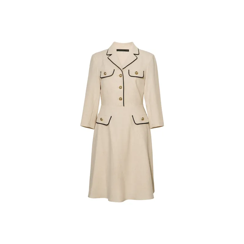 ROEYSHOUSE Long-Sleeved Dresses Women's Apricot-0