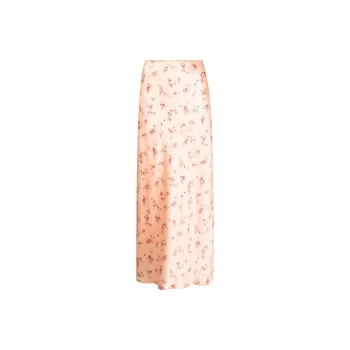 Reformation Casual Long Skirts Women's Peach Orange
