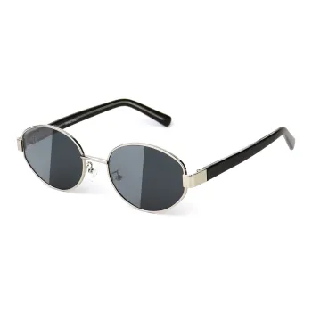 JIANGDAREN Metal Oval Sunglasses Unisex