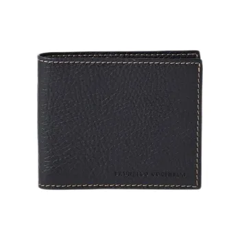 Brunello Cucinelli Grain Calfskin Wallet Men's Black