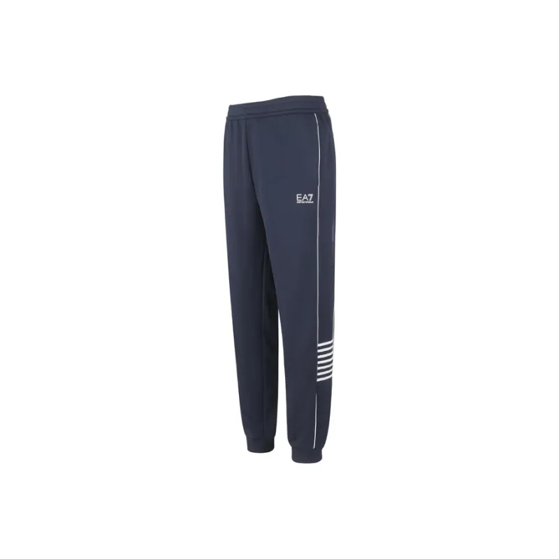 EMPORIO ARMANI EA7 SS25 Knitted Sweatpants Men's Marine Blue-2
