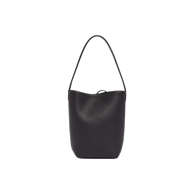 THE ROW N/S Park Leather Tote Bag, Shopping Bag, Handbag Small Size Men's Black-0