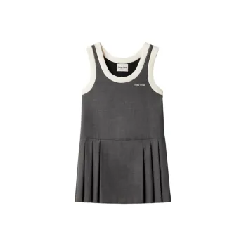 MIU MIU Grisaille Mini Dress