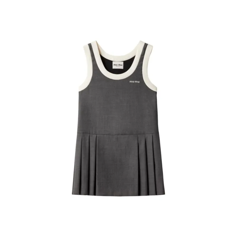 MIU MIU Grisaille Mini Dress-0