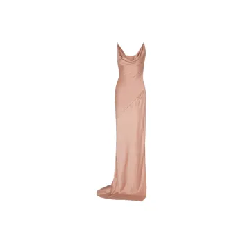 BALMAIN Satin Long Dress
