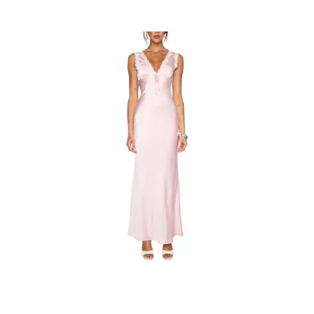 PRINCESS POLLY LILIYA LACE MAXI DRESS Sleeveless Dress Women's PINK/Pink