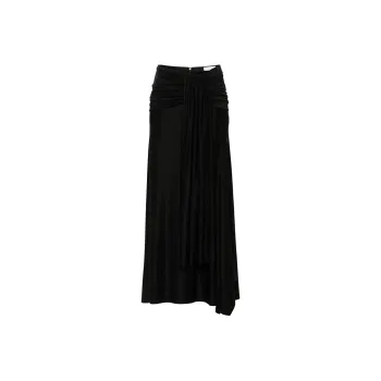 Paco Rabanne Gathered Detailed Midi Skirt
