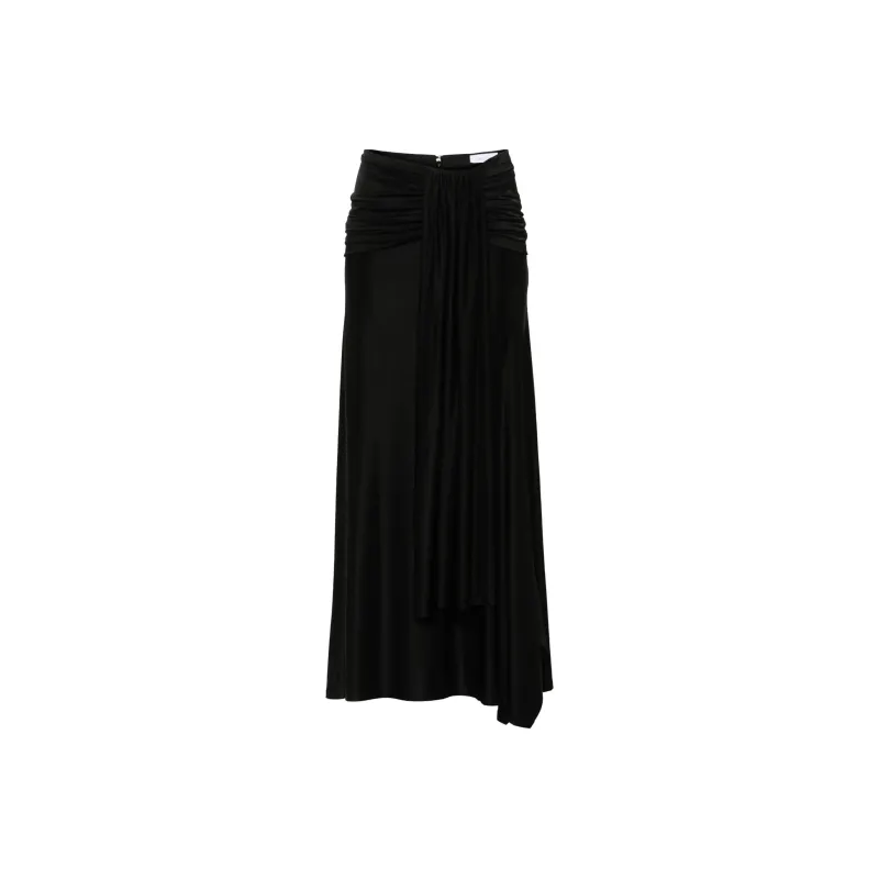 Paco Rabanne Gathered Detailed Midi Skirt-0
