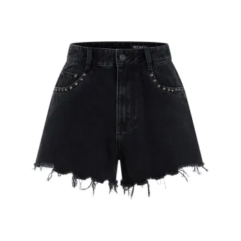 MO&CO Denim Shorts Women's Black