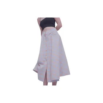 SUNDAY LIFE Casual Long Skirt Women's Pink