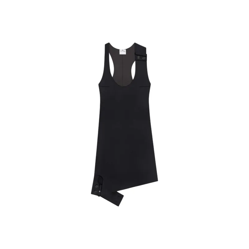 Courrèges Double buckle Satin Dress-0