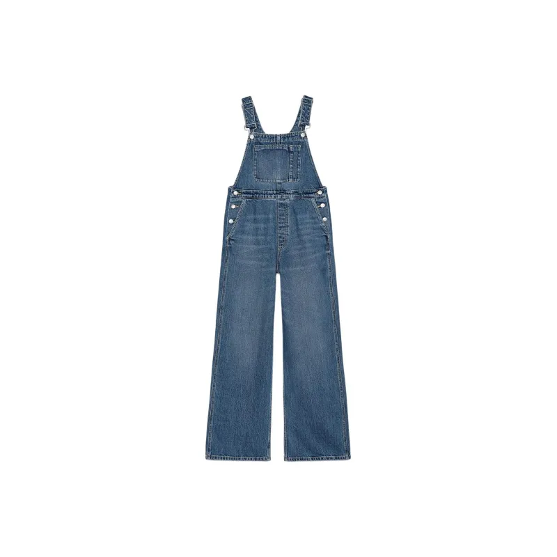 ZARA Trf Overalls Women's Blue-0