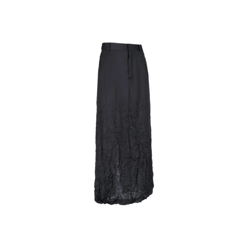 JIL SANDER Side Zip Mid Rise Midi Skirt-0