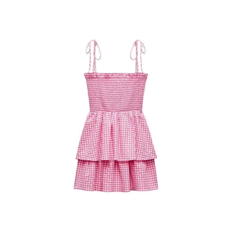 ZARA Slip Dresses Women's Pink/White-0