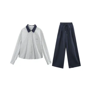 A Paradise For Awakening Casual Suit Women's Navy Blue