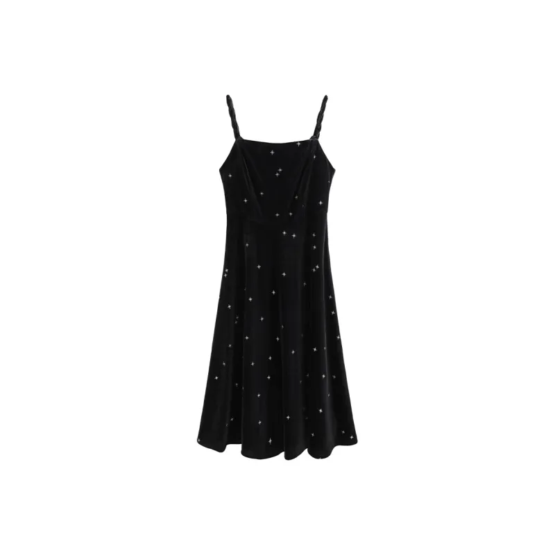 SUBEN Slip Dresses Women's Black-0