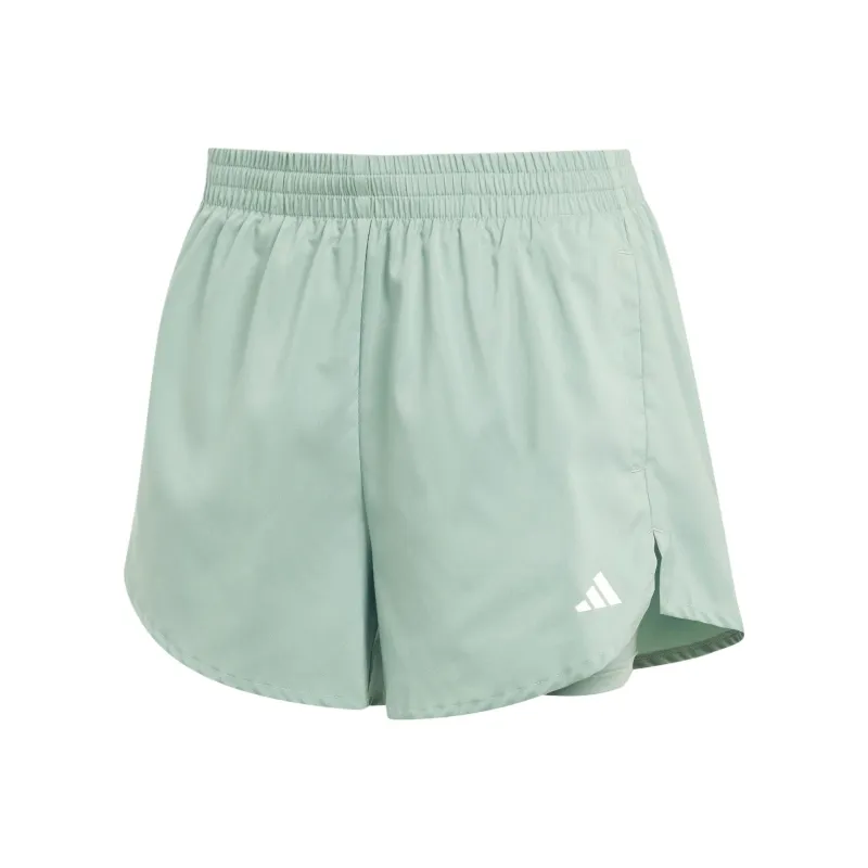 Adidas AEROREADY Casual Shorts Women's Dusty Green/White-0