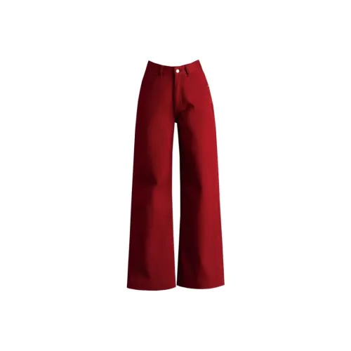 You Cow Me Pants Jeans Women's Ancora Red