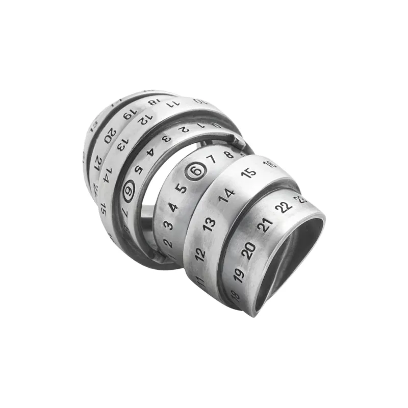 MM6 Maison Margiela Signautre Numbers Motif Ring-2