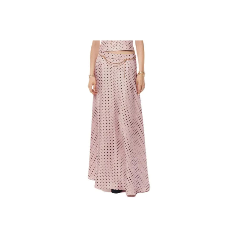 CHANEL 24 New Spring And Summer Arrivals Casual Long Skirts Women's Light Pink-0