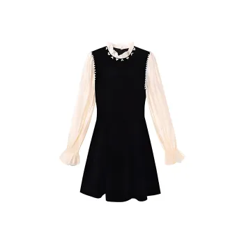 PLANE DRIFT Long Sleeved Dress Women's Black